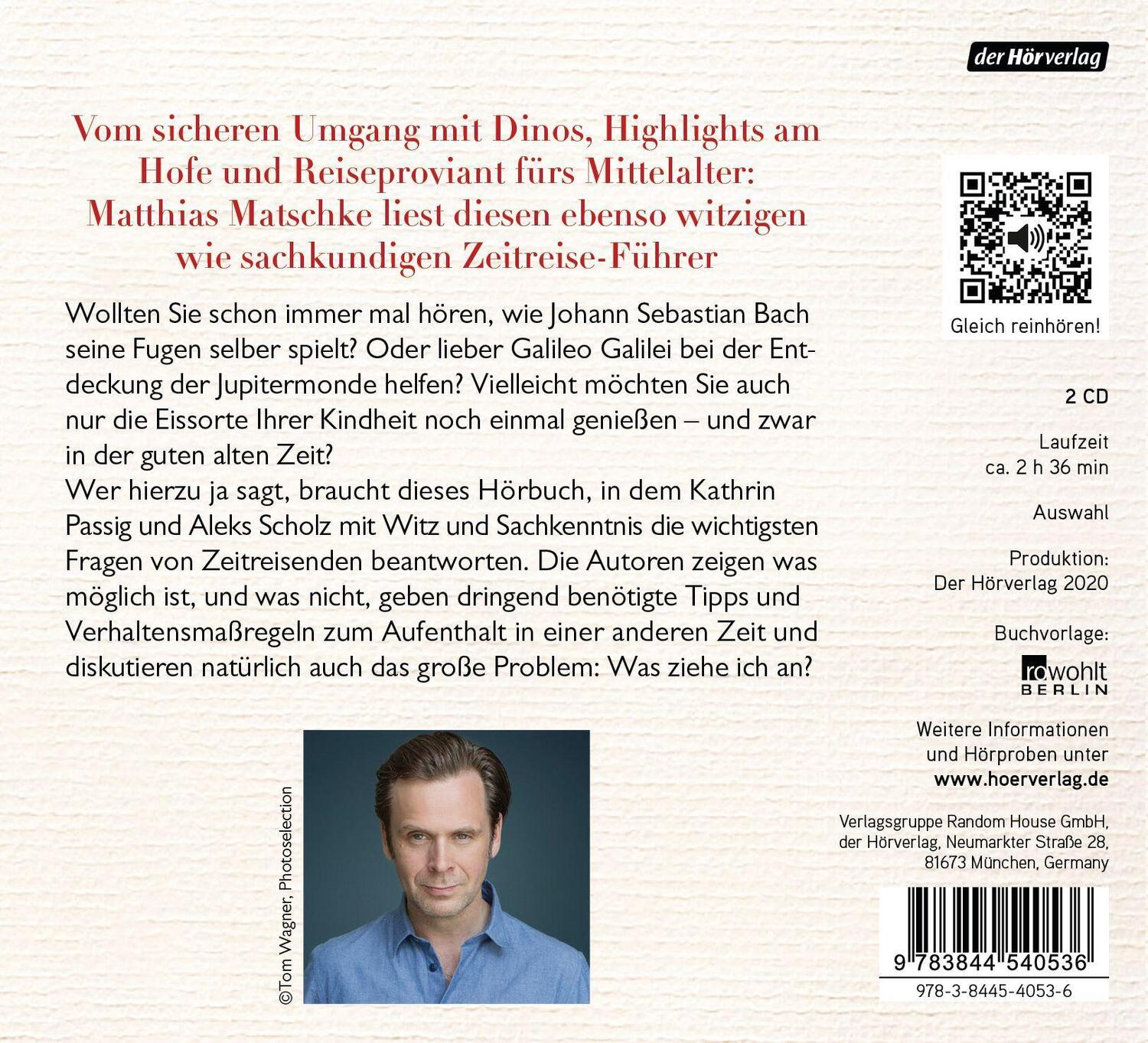 Bild: 9783844540536 | Handbuch für Zeitreisende | Kathrin Passig (u. a.) | Audio-CD | 2020