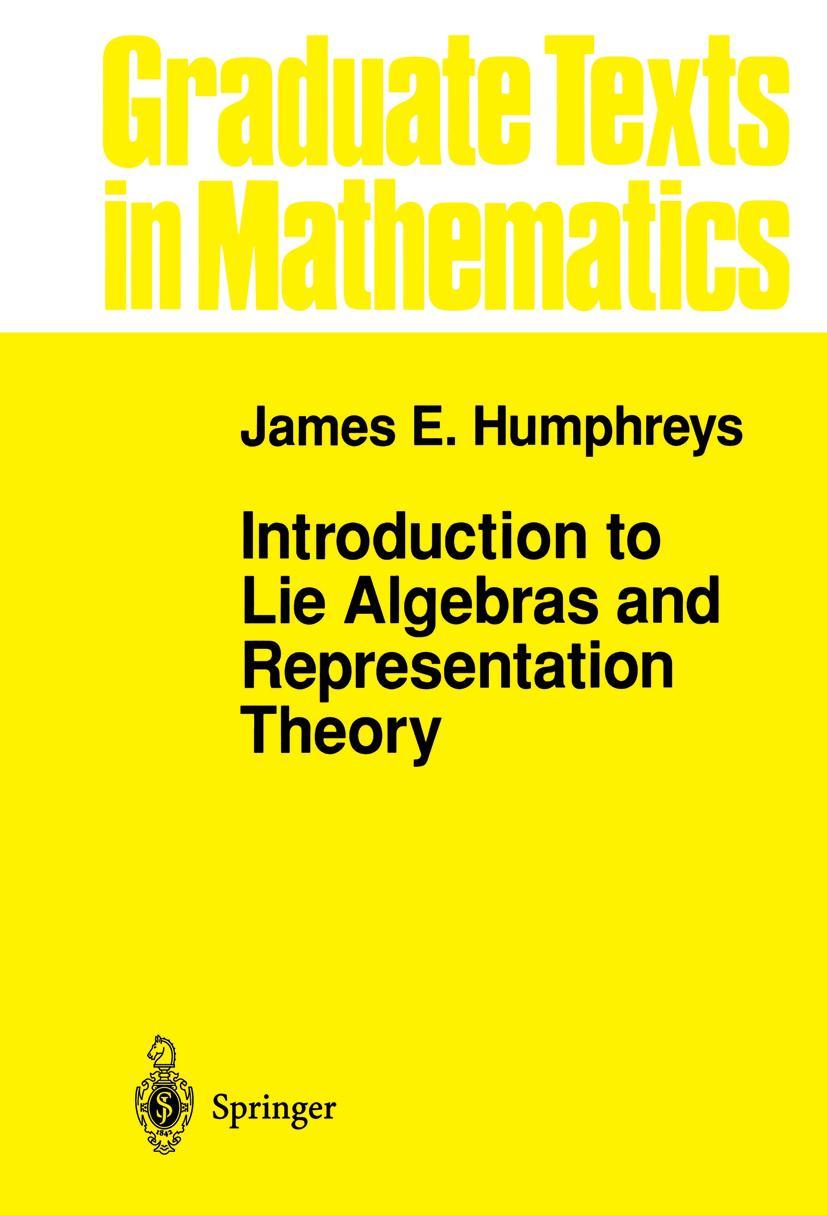 Cover: 9780387900520 | Introduction to Lie Algebras and Representation Theory | Humphreys