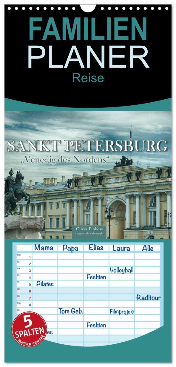 Cover: 9783457115558 | Familienplaner 2025 - Sankt Petersburg - "Venedig des Nordens" mit...