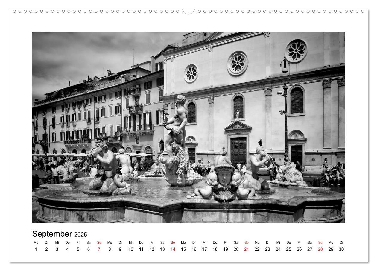 Bild: 9783435580194 | ROM Monochrom (Wandkalender 2025 DIN A2 quer), CALVENDO Monatskalender