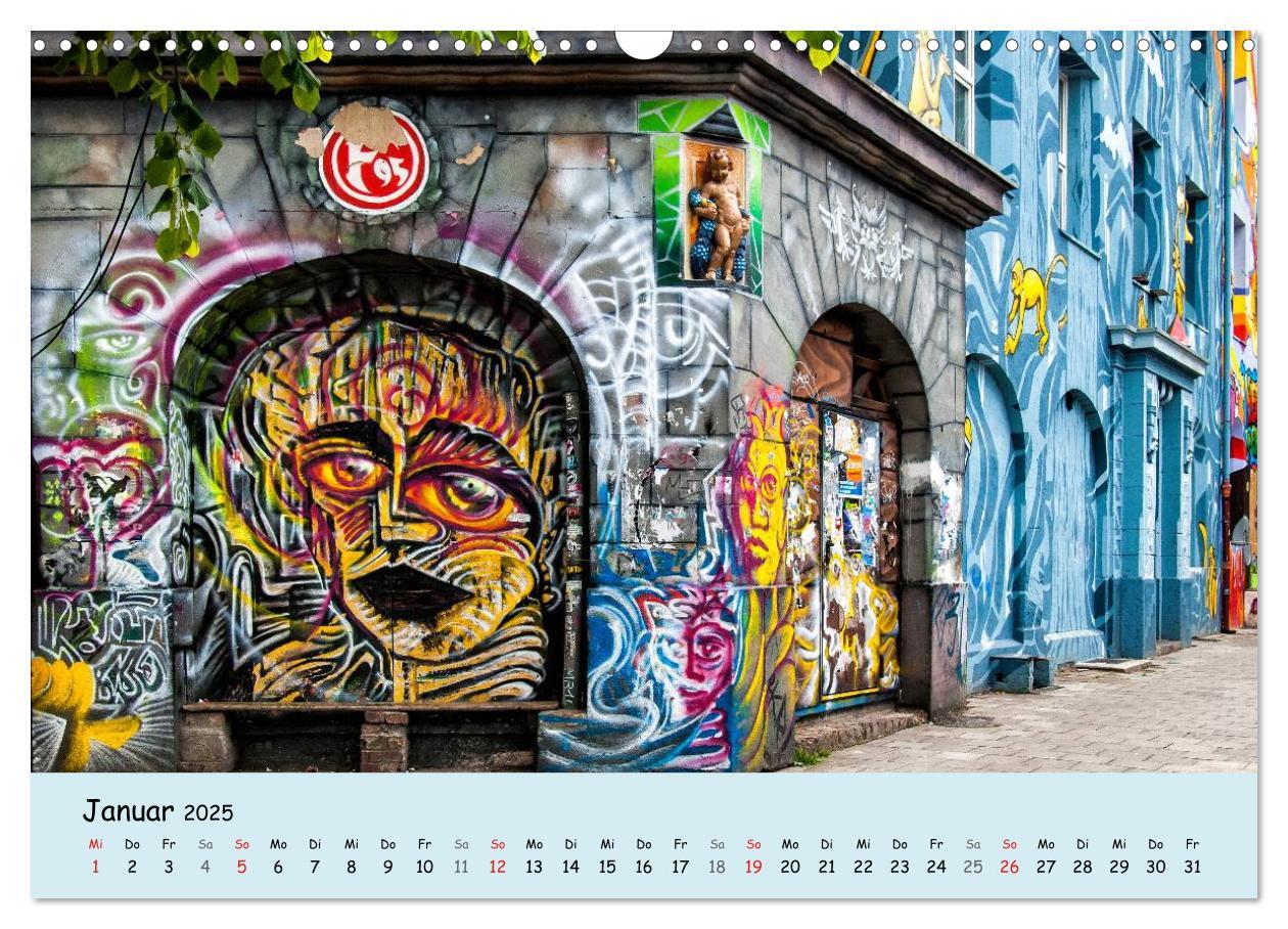 Bild: 9783435610921 | Düsseldorf - Die Kiefernstraße (Wandkalender 2025 DIN A3 quer),...