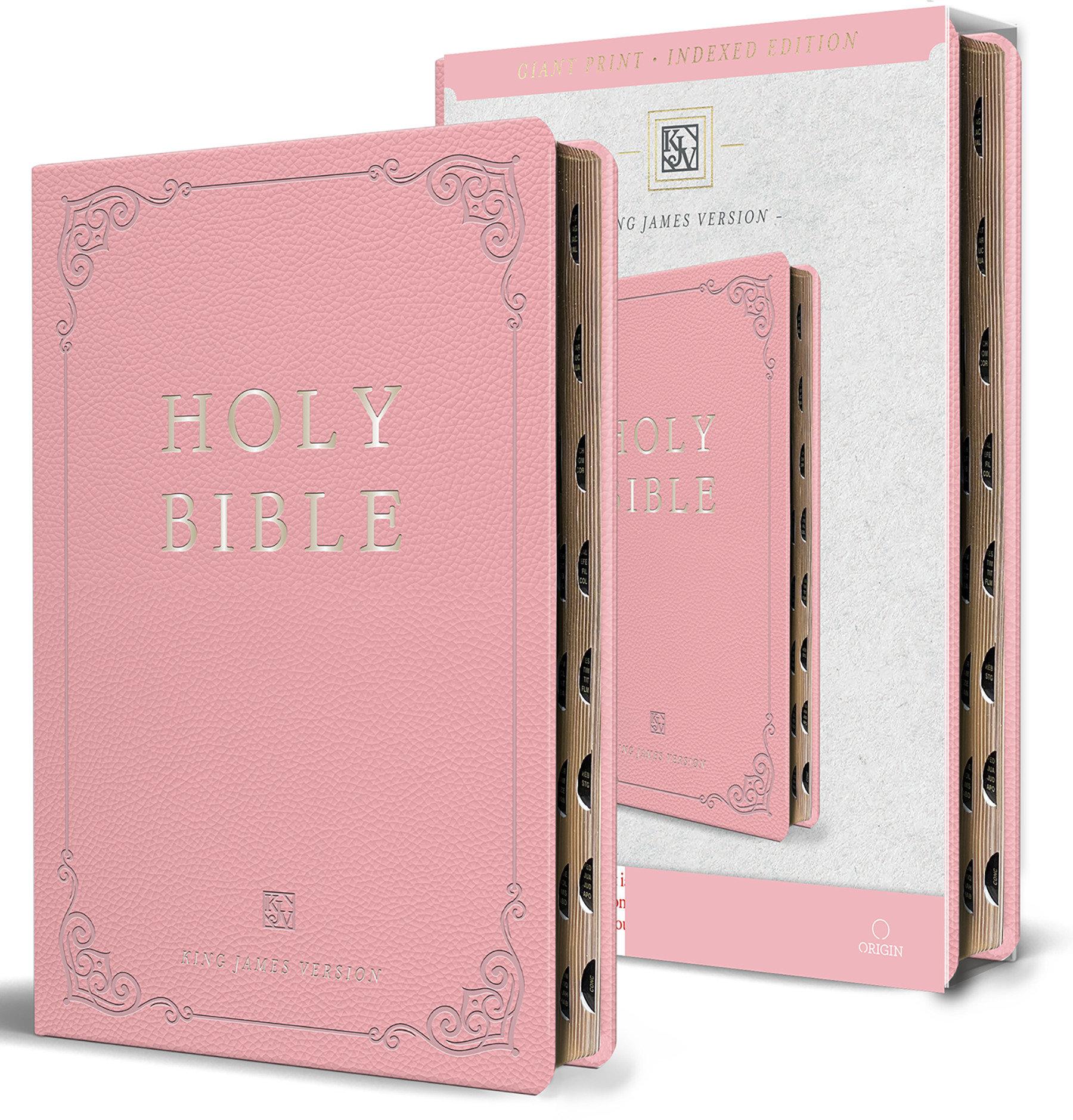 Cover: 9798890980526 | KJV Holy Bible, Giant Print Thinline Large Format, Pink Premium...