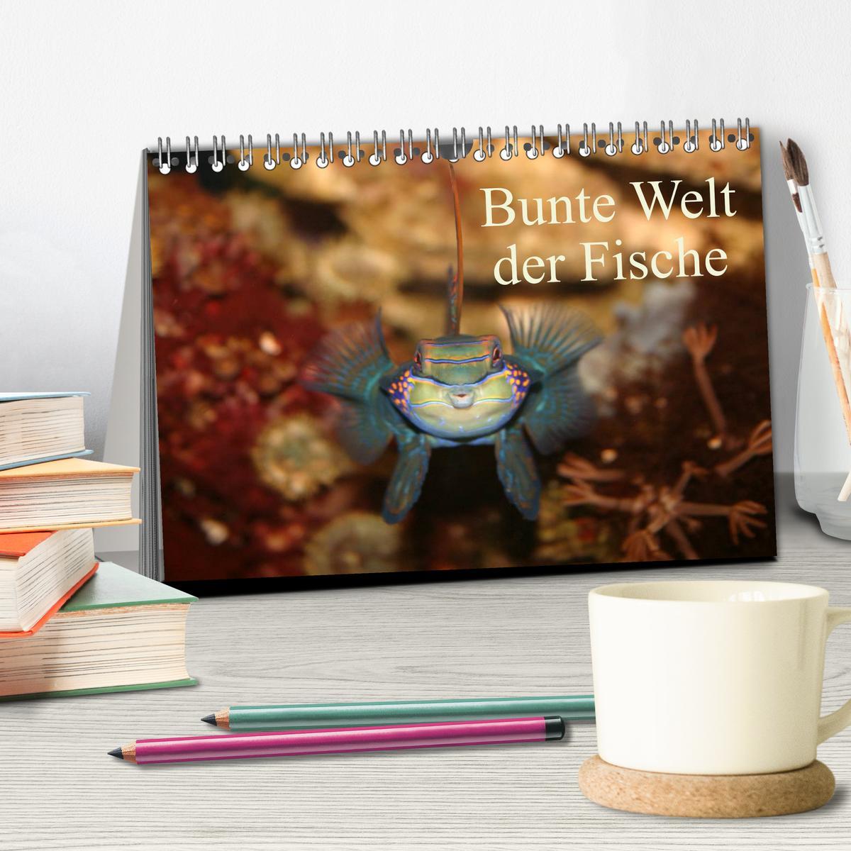 Bild: 9783435756841 | Bunte Welt der Fische (Tischkalender 2025 DIN A5 quer), CALVENDO...