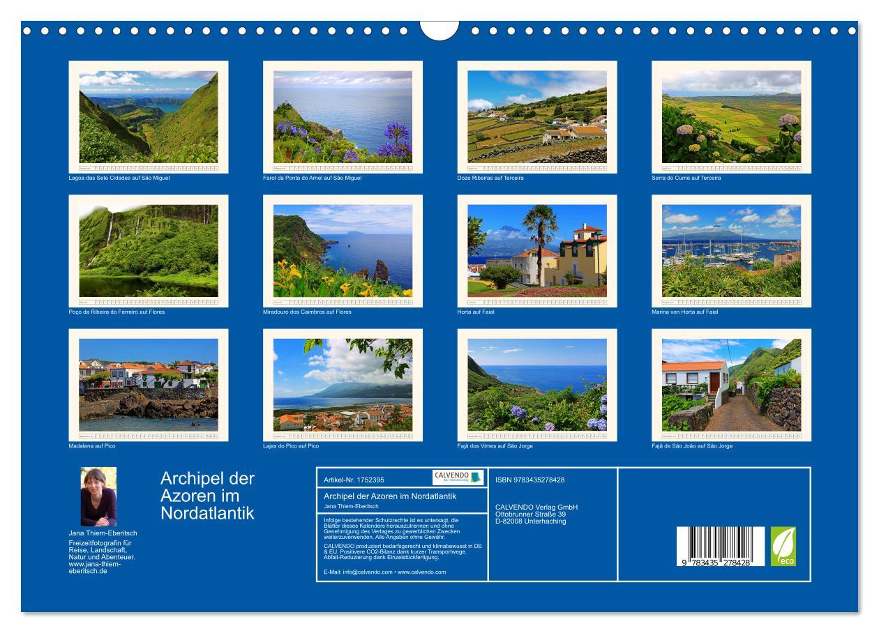 Bild: 9783435278428 | Archipel der Azoren im Nordatlantik (Wandkalender 2025 DIN A3...