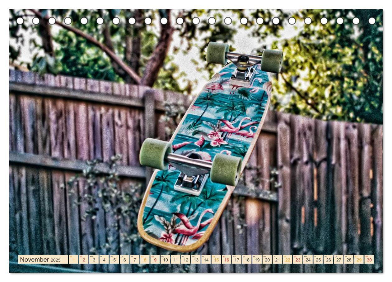 Bild: 9783435460786 | Skateboarding, so cool (Tischkalender 2025 DIN A5 quer), CALVENDO...