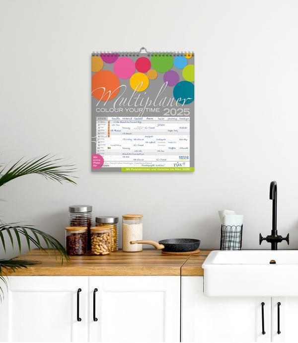 Bild: 9783731877028 | Multiplaner - Colour your time 2025 | Verlag Korsch | Kalender | 14 S.