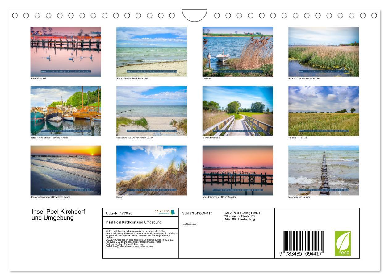 Bild: 9783435094417 | Insel Poel Kirchdorf und Umgebung (Wandkalender 2025 DIN A4 quer),...