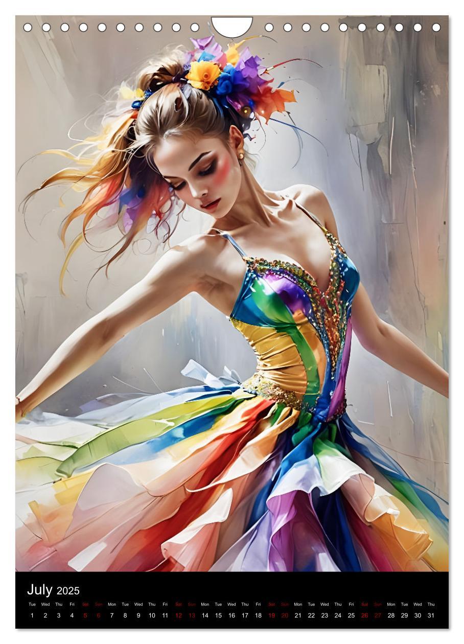 Bild: 9781325984596 | Dancing Elegance (Wall Calendar 2025 DIN A4 portrait), CALVENDO 12...