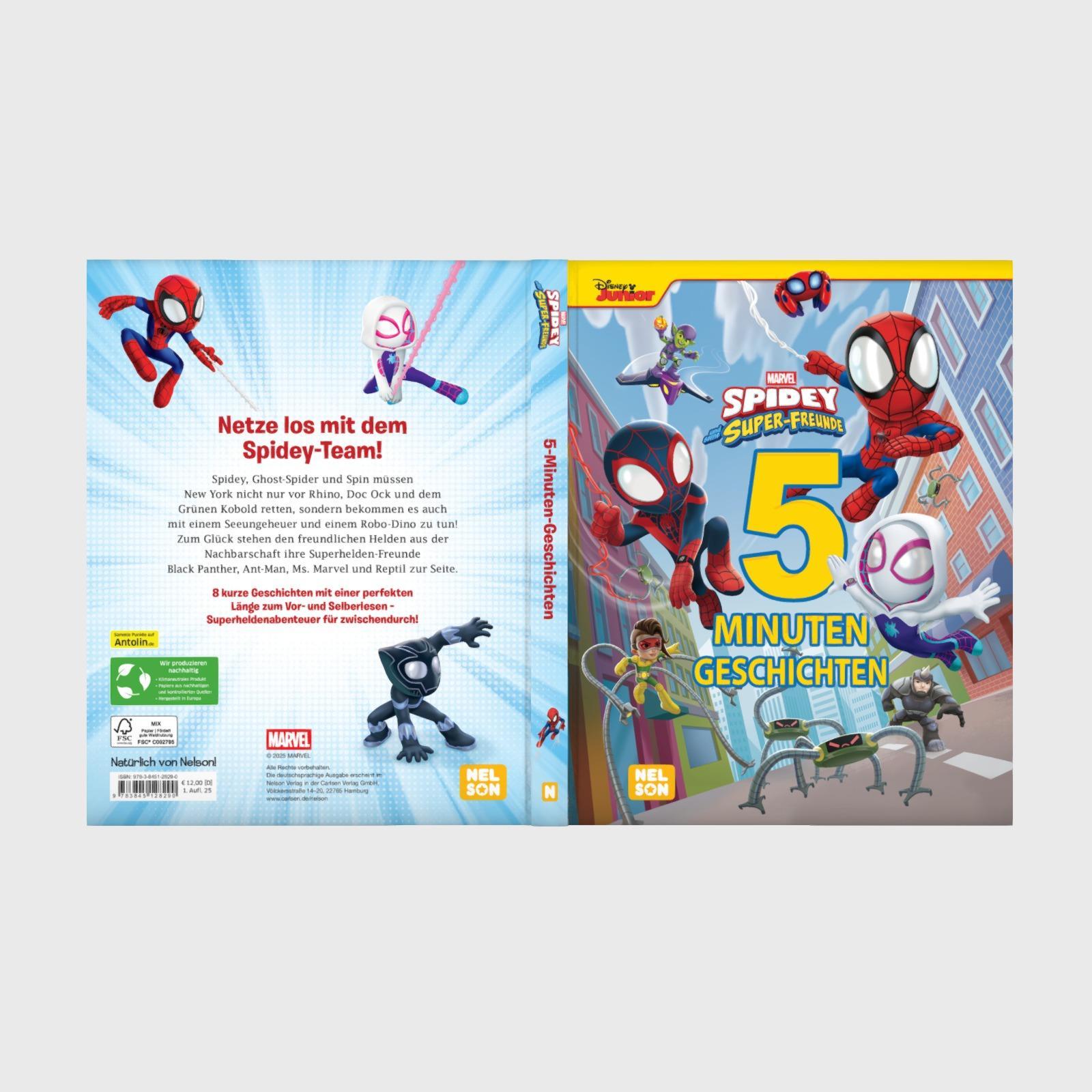 Bild: 9783845128290 | Marvel Spidey und seine Super-Freunde: 5-Minuten-Geschichten | Buch