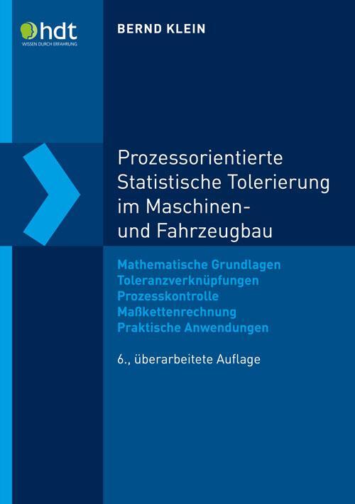 Cover: 9783816934554 | Prozessorientierte Statistische Tolerierung im Maschinen- und...