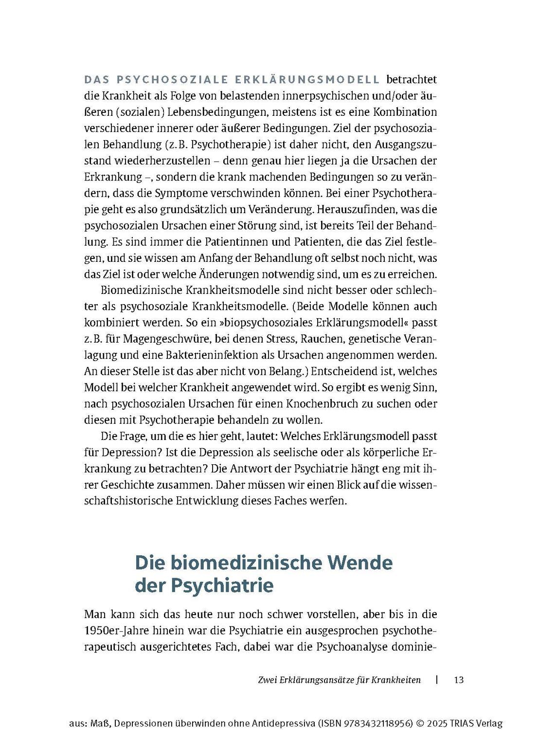 Bild: 9783432118956 | Depressionen überwinden ohne Antidepressiva | Reinhard Maß | Buch