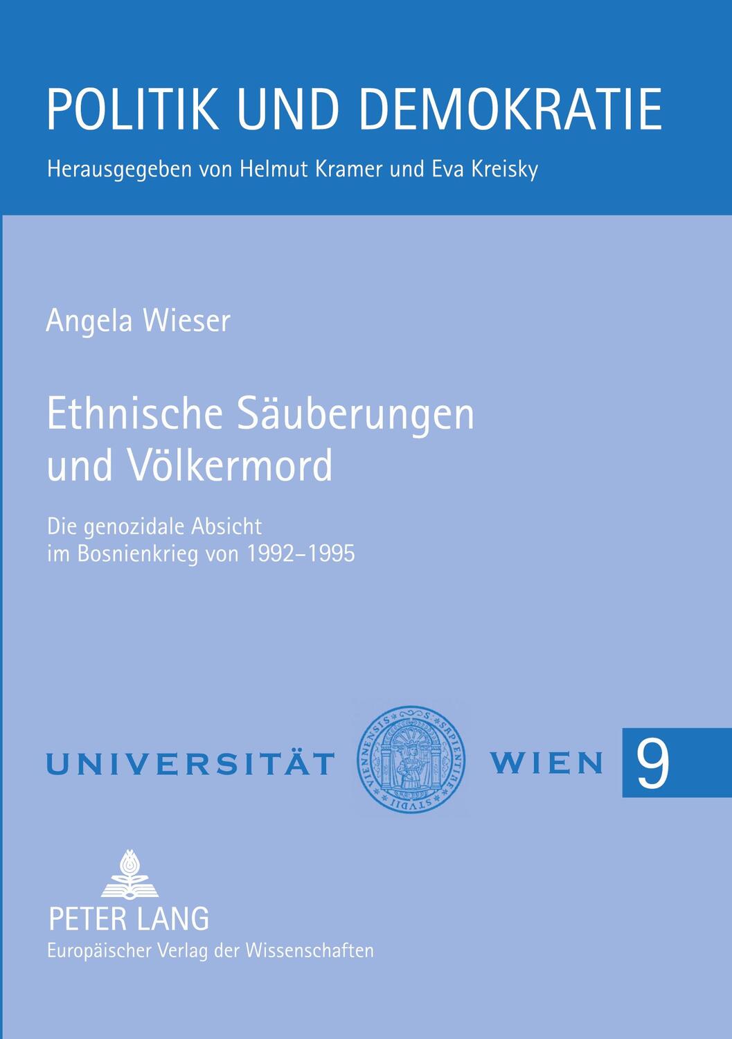 Cover: 9783631555811 | Ethnische Säuberungen und Völkermord | Angela Wieser | Taschenbuch