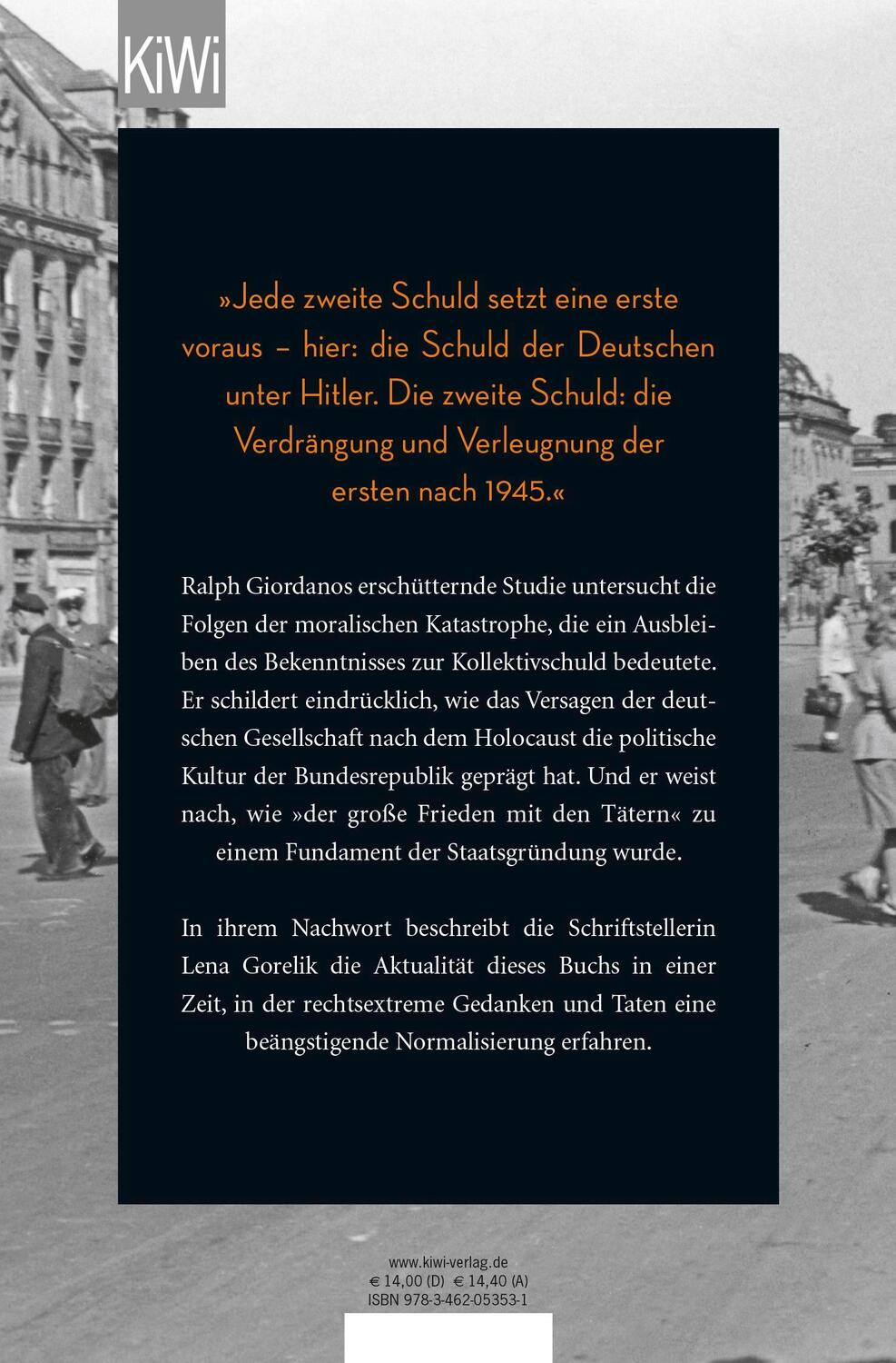 Rückseite: 9783462053531 | Die zweite Schuld | Oder Von der Last Deutscher zu sein | Giordano