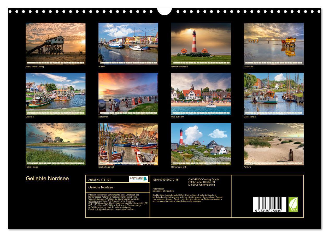 Bild: 9783435070145 | Geliebte Nordsee (Wandkalender 2025 DIN A3 quer), CALVENDO...