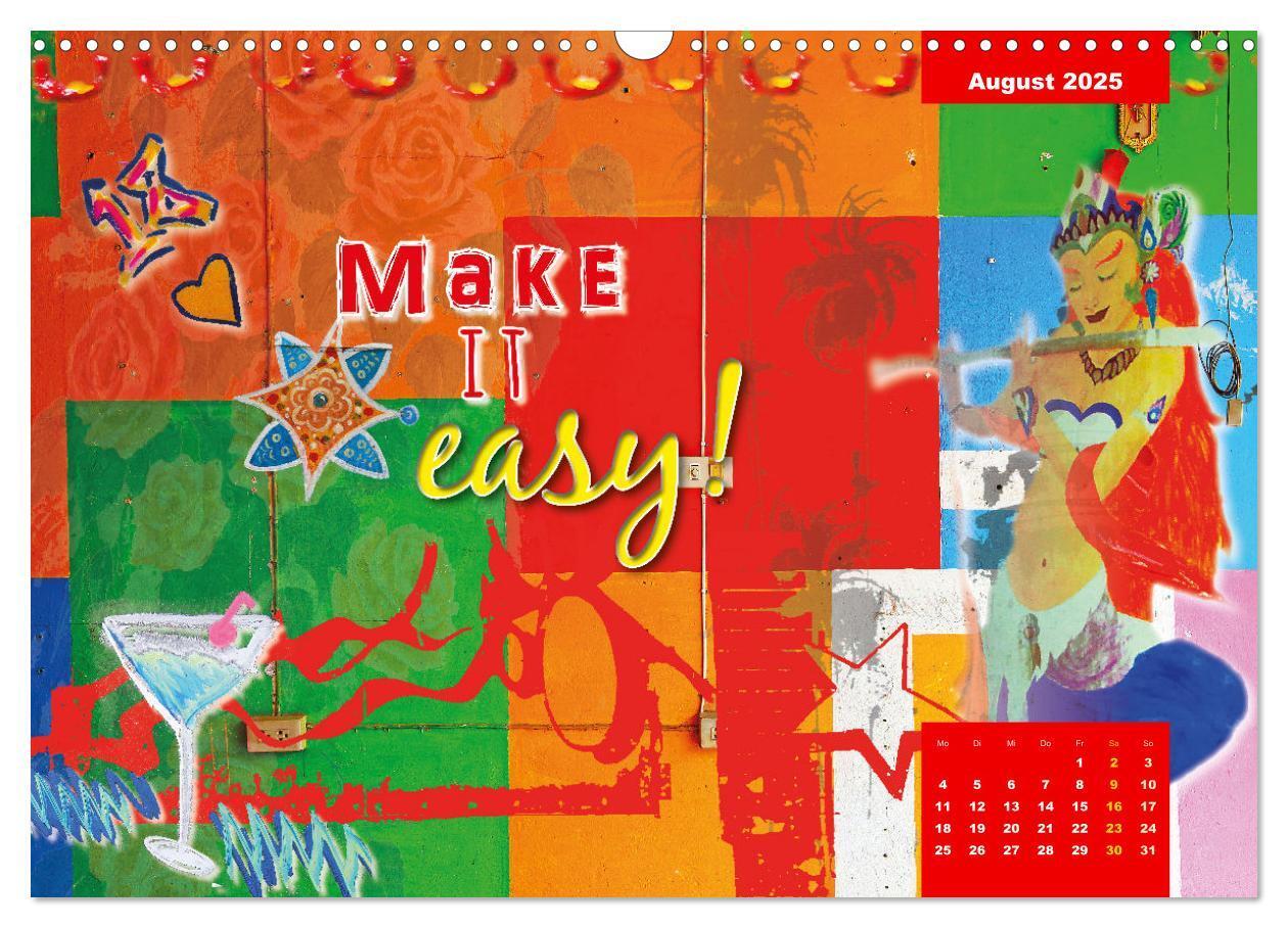 Bild: 9783383923234 | Take it easy Nimm es leicht (Wandkalender 2025 DIN A3 quer),...