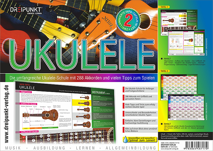 Cover: 9783864487170 | Info-Tafel-Set Ukulele | Schulze Media GmbH | Poster | 2021