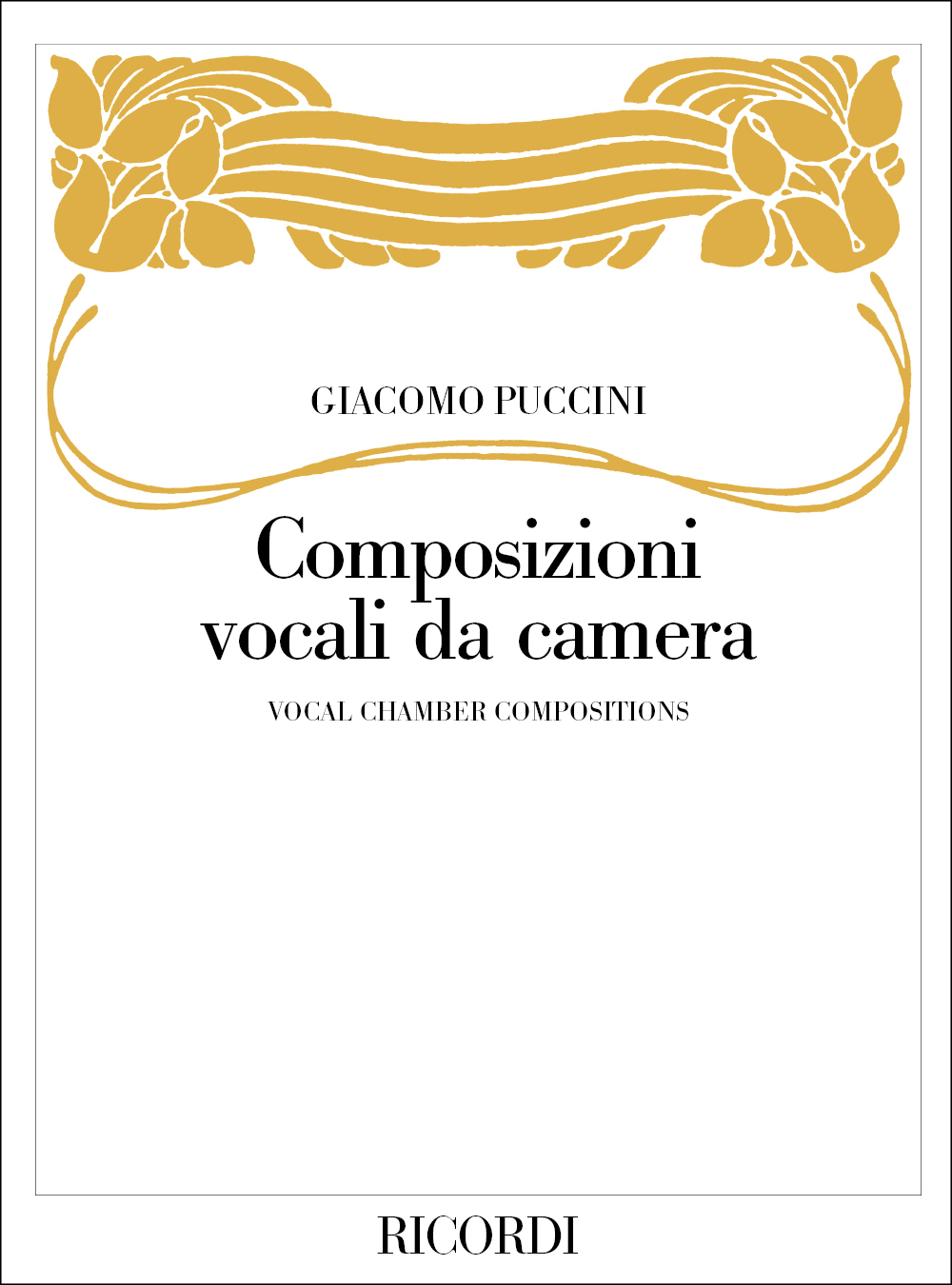 Cover: 9790041391885 | Composizioni vocali da camera | Ricordi | EAN 9790041391885