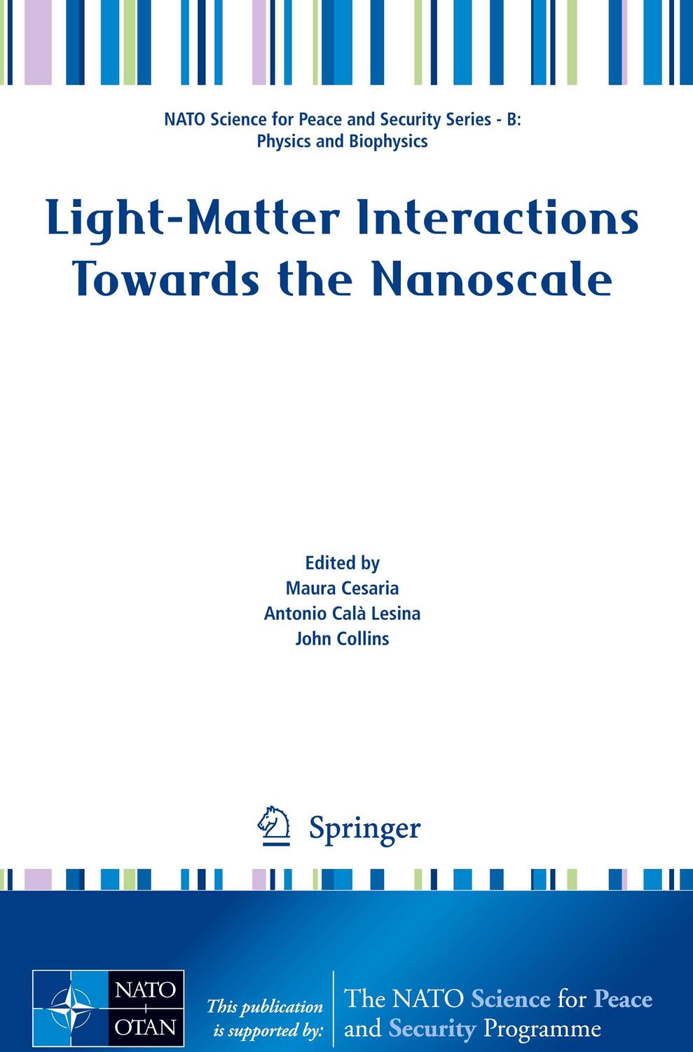 Cover: 9789402421408 | Light-Matter Interactions Towards the Nanoscale | Cesaria (u. a.) | xv
