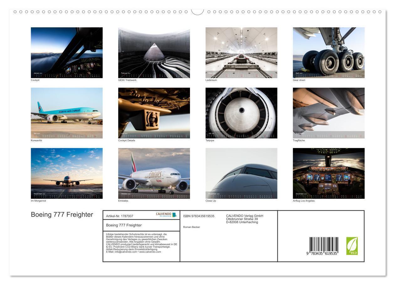 Bild: 9783435619535 | Boeing 777 Freighter (hochwertiger Premium Wandkalender 2025 DIN A2...