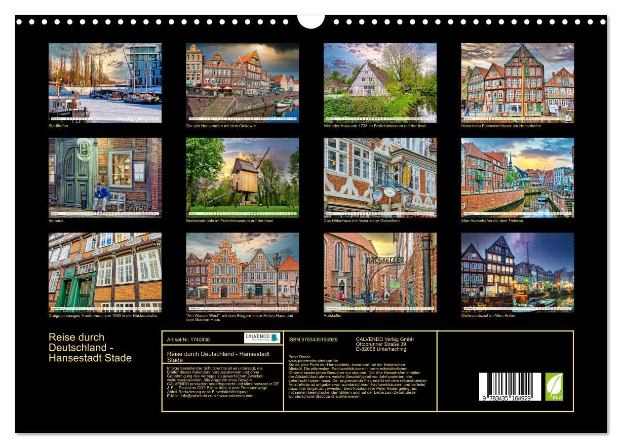 Bild: 9783435164929 | Reise durch Deutschland - Hansestadt Stade (Wandkalender 2025 DIN...