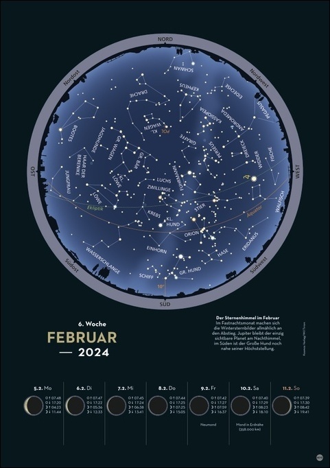 Bild: 9783756405206 | Kosmos Himmelsjahr Wochenkalender 2024. Ein Best-of faszinierender...