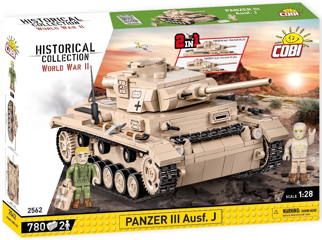 Cover: 5902251025625 | COBI 2562 - Historical Collection, PANZER III AUSF. J WWII, 780...