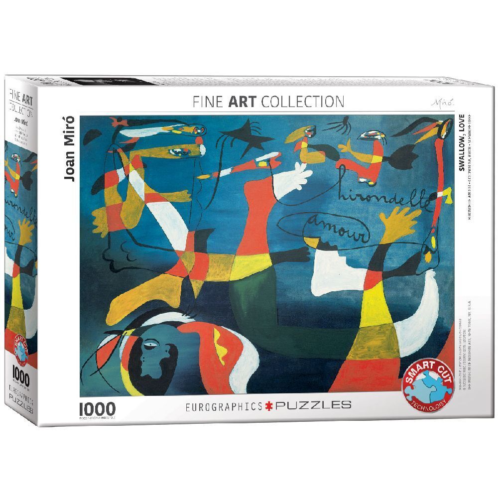 Cover: 628136608596 | Schwalbe Liebe von Joan Miró 1000 Teile | Spiel | In Spielebox | 2018