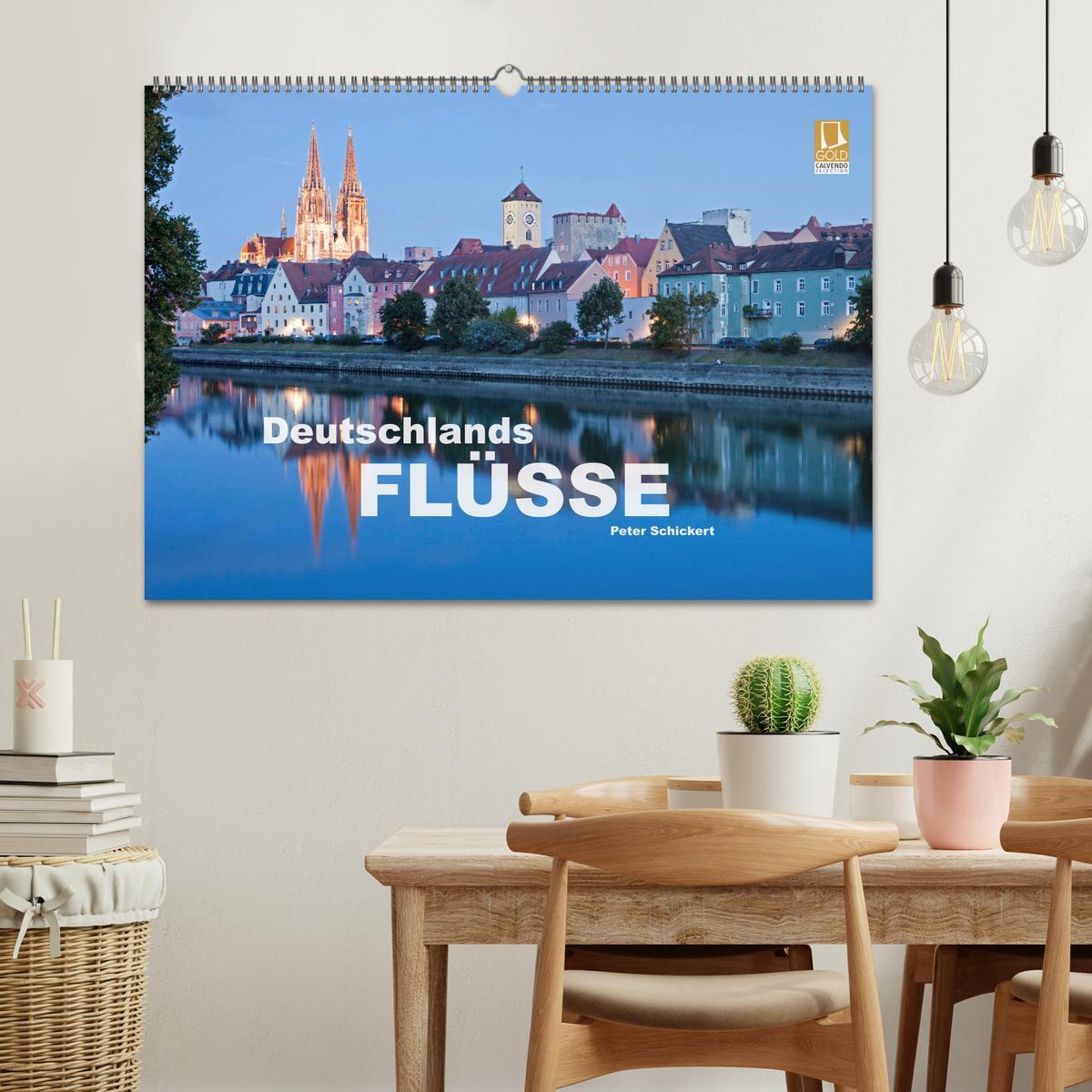 Bild: 9783435458585 | Deutschlands Flüsse (Wandkalender 2025 DIN A2 quer), CALVENDO...