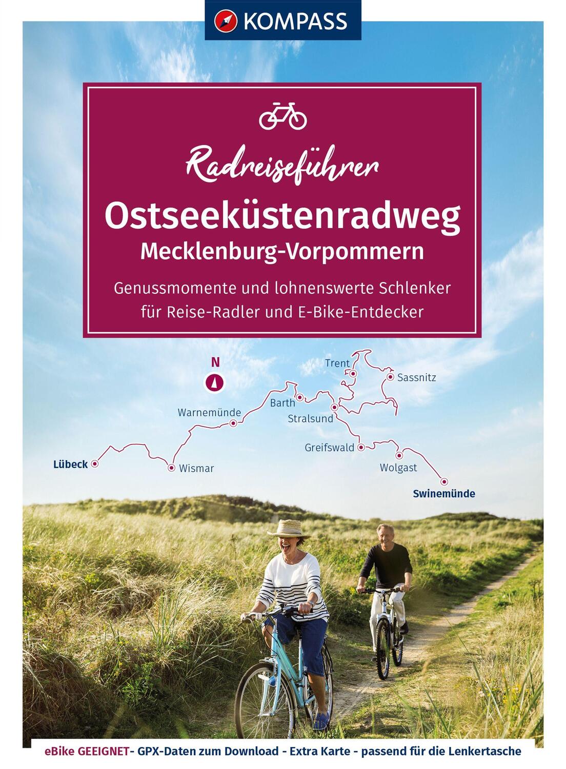 Cover: 9783991213208 | KOMPASS Radreiseführer Ostseeküstenradweg Mecklenburg-Vorpommern