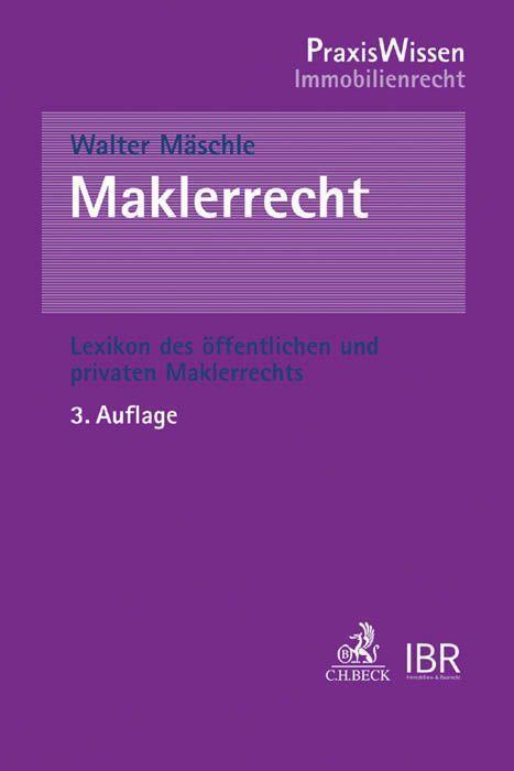 Cover: 9783406702570 | Maklerrecht | Einführung | Walter Mäschle | Taschenbuch | Deutsch