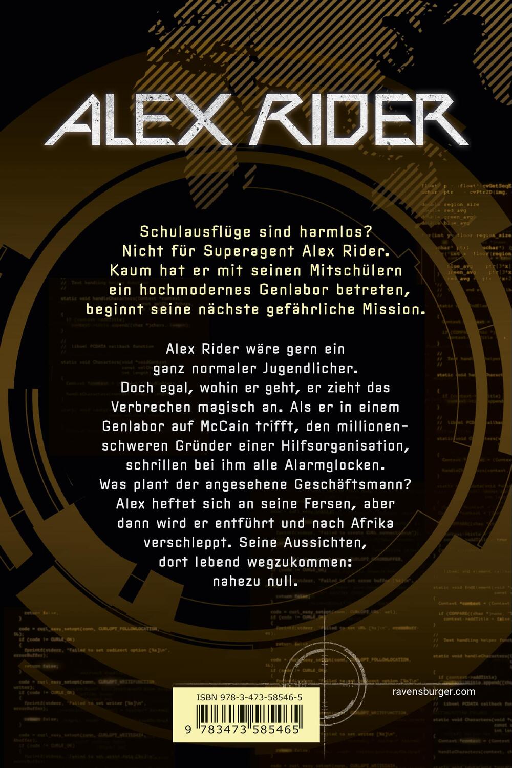 Rückseite: 9783473585465 | Alex Rider, Band 8: Crocodile Tears | Anthony Horowitz | Taschenbuch