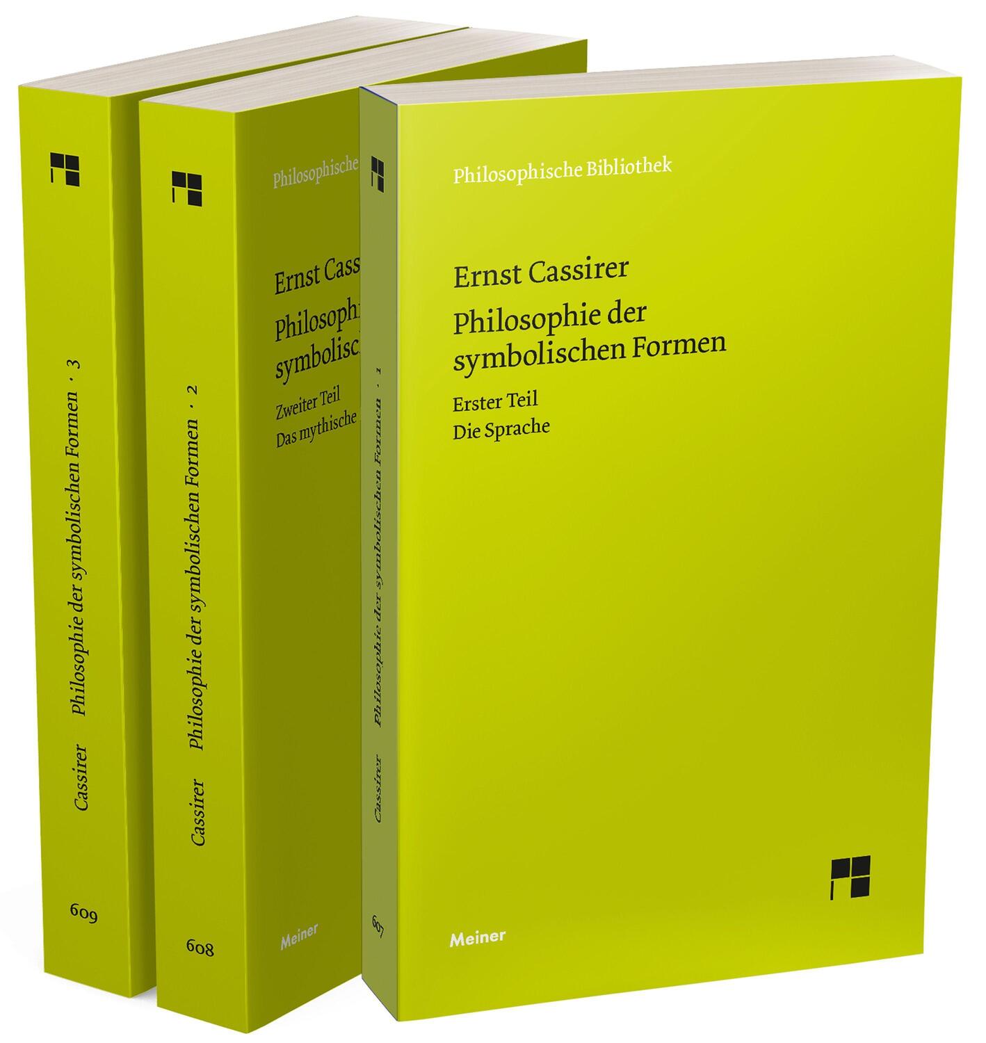 Cover: 9783787343553 | Philosophie der symbolischen Formen | Bände 1-3 (Set) | Ernst Cassirer