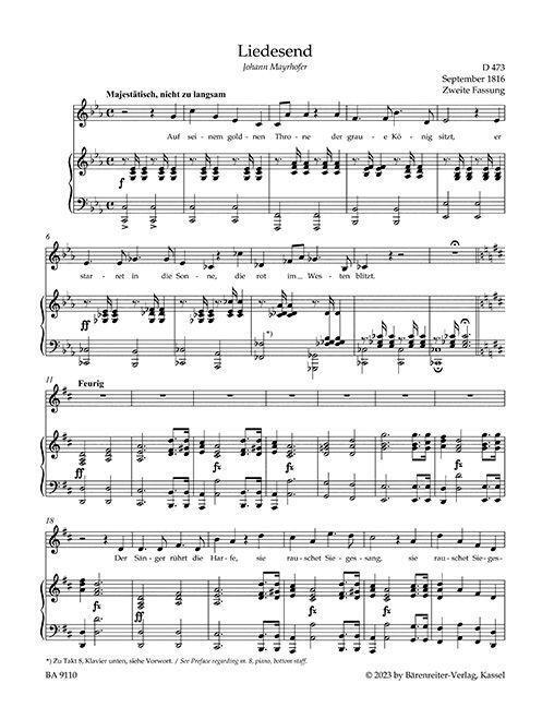 Bild: 9790006530595 | Lieder, Band 10 für hohe Stimme | Singpartitur | Franz Schubert | Buch