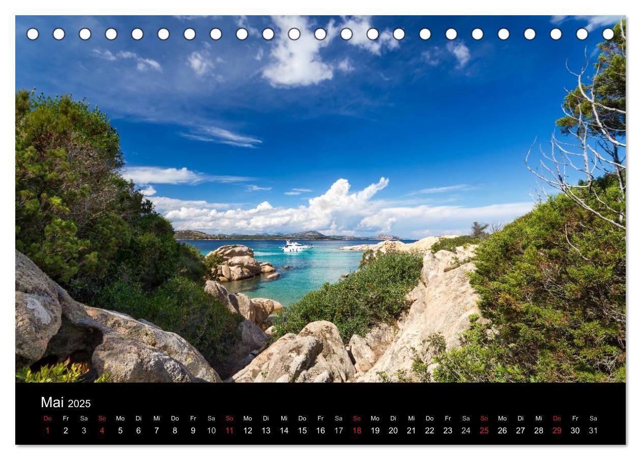 Bild: 9783435722259 | Sardinien (Tischkalender 2025 DIN A5 quer), CALVENDO Monatskalender