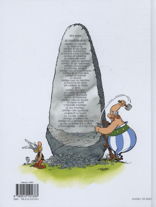 Rückseite: 9782012101333 | Asterix Französische Ausgabe. Asterix le gaulois. Sonderausgabe | Buch