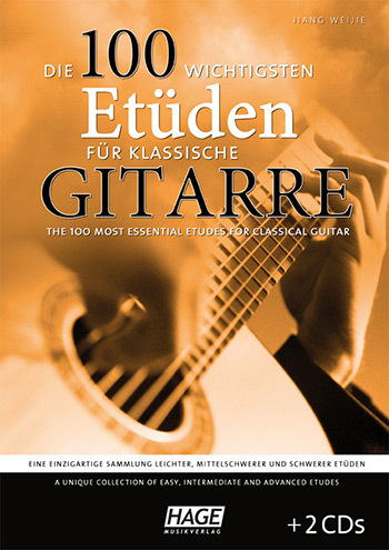 Cover: 4026929917027 | Die 100 wichtigsten Etüden (+2 CD's) für klassische Gitarre | Weijie