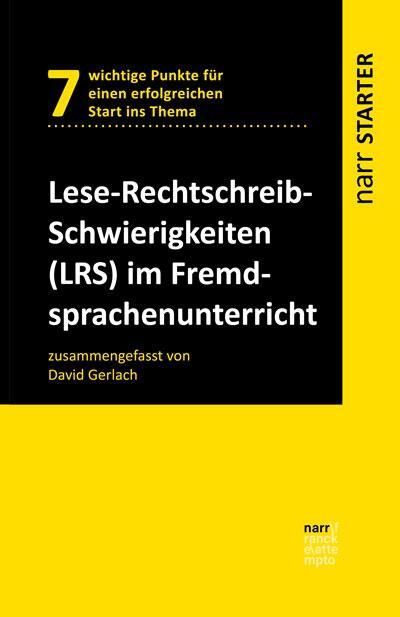 Cover: 9783823382621 | Lese-Rechtschreib-Schwierigkeiten (LRS) im Fremdsprachenunterricht