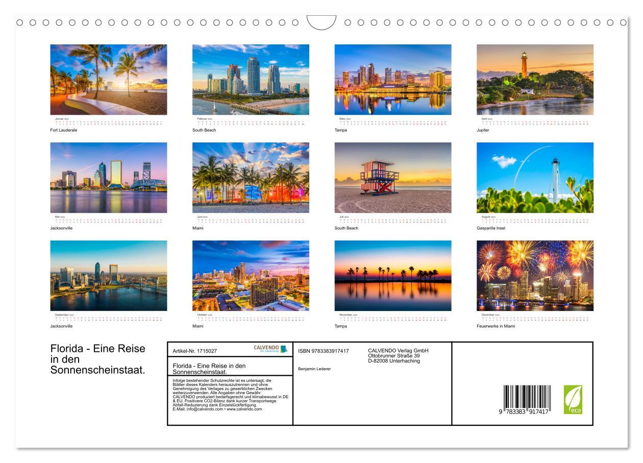 Bild: 9783383917417 | Florida - Eine Reise in den Sonnenscheinstaat. (Wandkalender 2025...