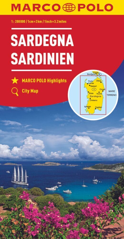 Cover: 9783829739870 | MARCO POLO Regionalkarte Italien 15 Sardinien 1:200.000. Sardaigne...