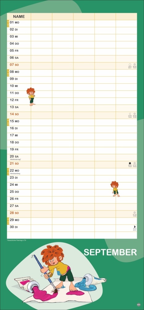 Bild: 9783756413478 | Pumuckl Familienplaner 2025 | Kalender | Spiralbindung | 15 S. | 2025