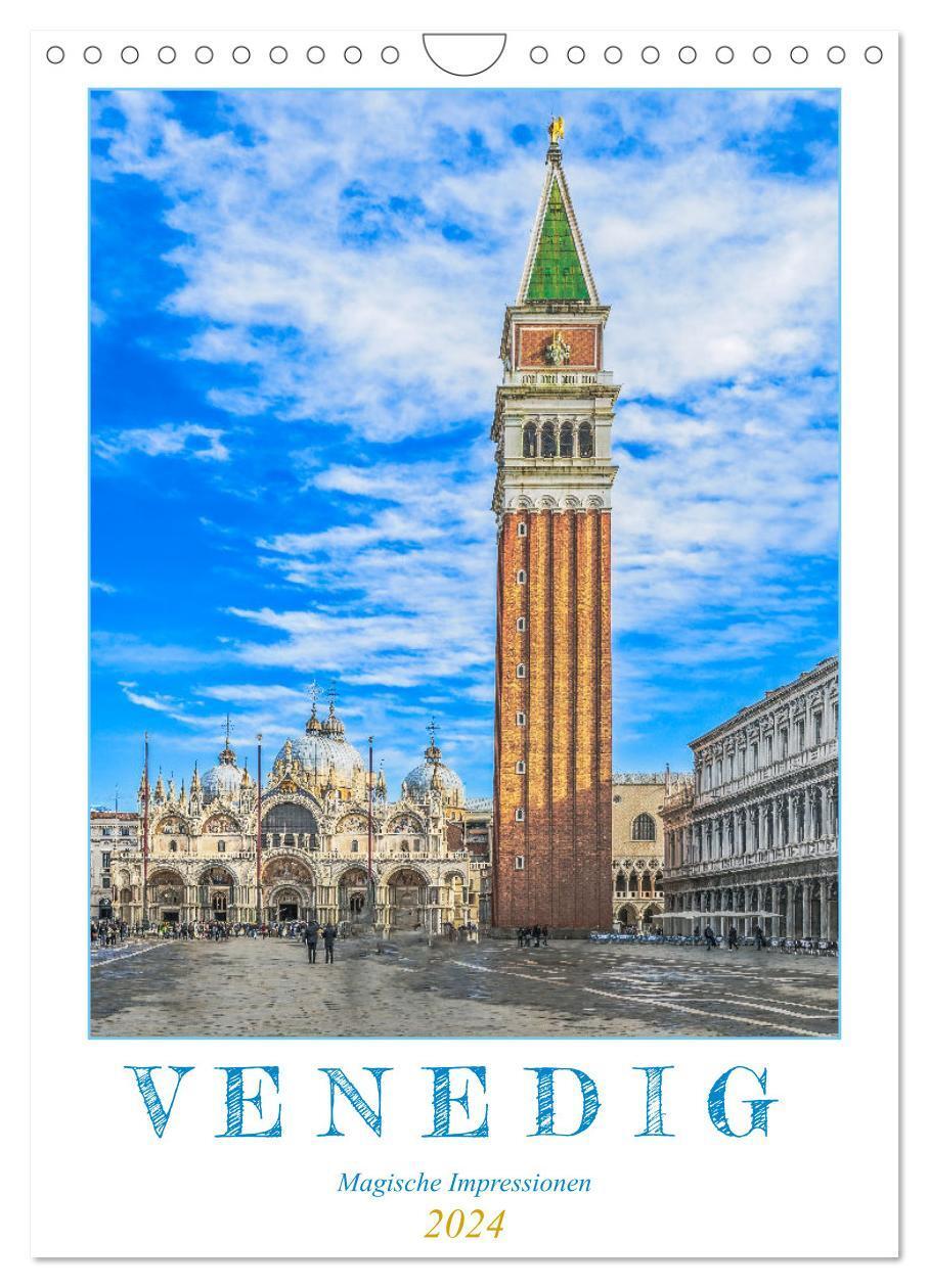 Cover: 9783675494312 | Venedig - Magische Impressionen (Wandkalender 2024 DIN A4 hoch),...