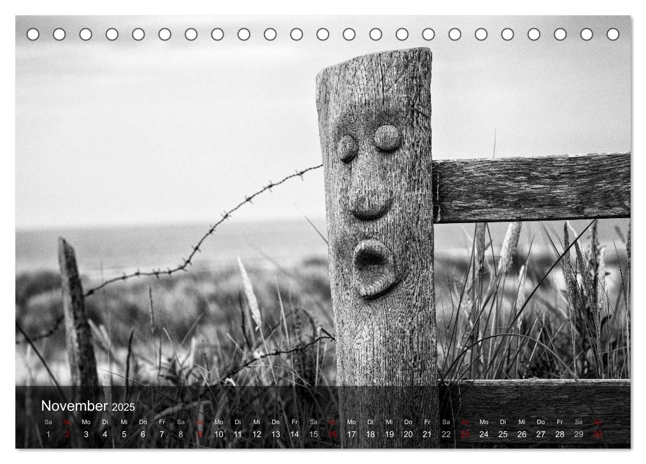 Bild: 9783435378319 | Wangerooge Noir (Tischkalender 2025 DIN A5 quer), CALVENDO...