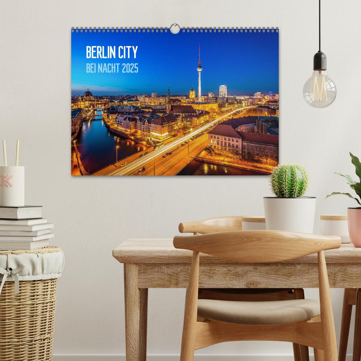 Bild: 9783435636389 | Berlin City bei Nacht (Wandkalender 2025 DIN A3 quer), CALVENDO...