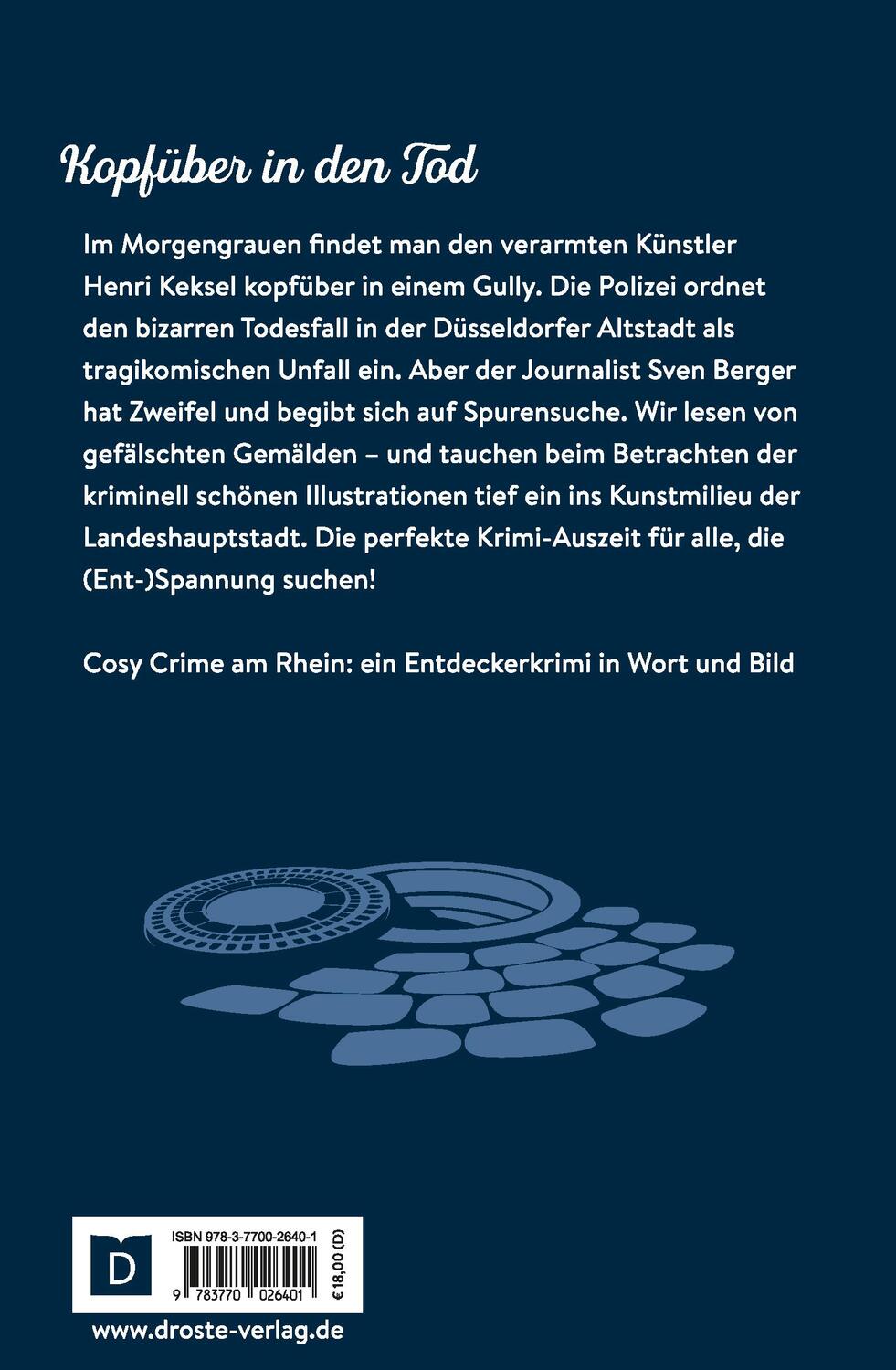 Rückseite: 9783770026401 | Der tödliche Kandinsky | Düsseldorf kriminell entdecken | Jens Prüss