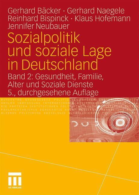 Cover: 9783531174785 | Sozialpolitik und soziale Lage in Deutschland | Naegele (u. a.) | Buch