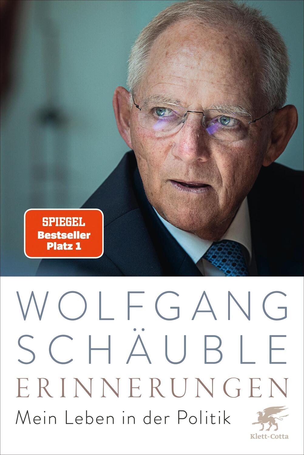 Cover: 9783608987041 | Erinnerungen | Mein Leben in der Politik | Wolfgang Schäuble | Buch