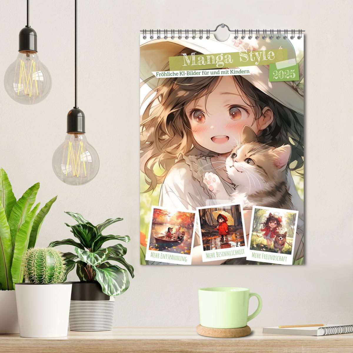 Bild: 9783435858491 | Manga Style Kinder (Wandkalender 2025 DIN A4 hoch), CALVENDO...