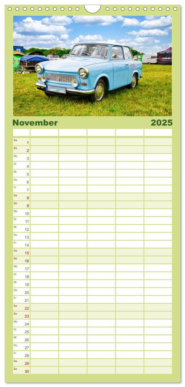 Bild: 9783457095881 | Familienplaner 2025 - Trabi-Kult mit 5 Spalten (Wandkalender, 21 x...