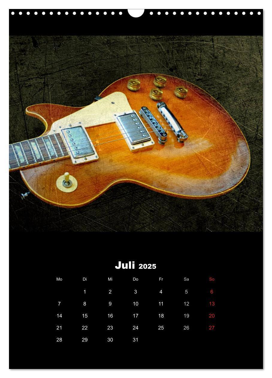 Bild: 9783457015957 | Vintage Gitarren (Wandkalender 2025 DIN A3 hoch), CALVENDO...