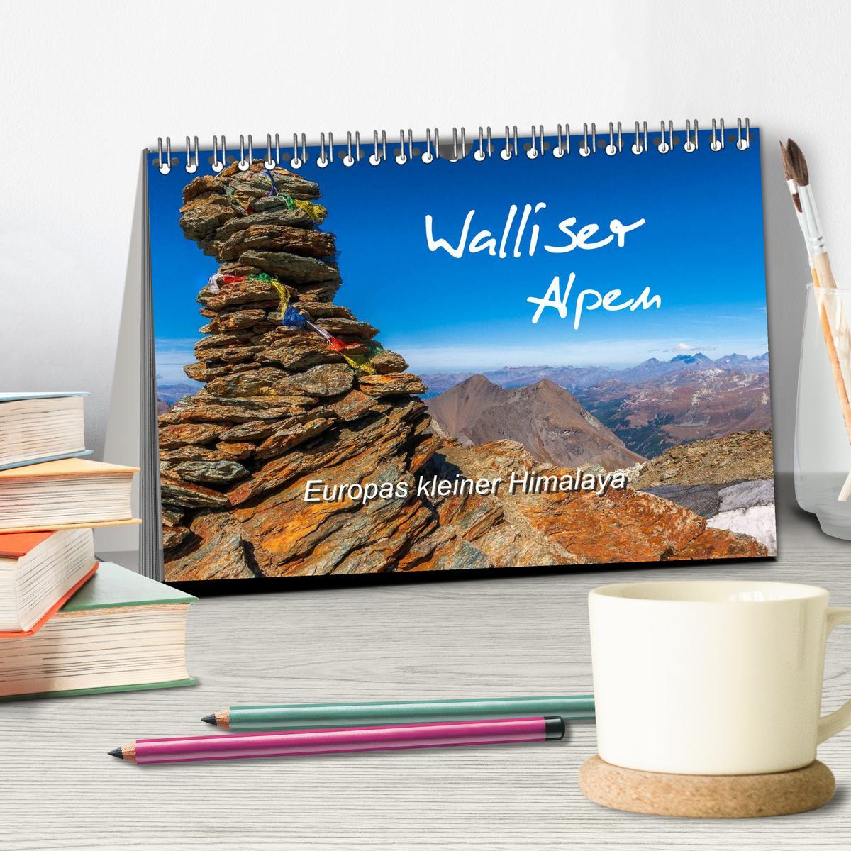 Bild: 9783435497348 | Walliser Alpen - Europas 'kleiner' Himalaya (Tischkalender 2025 DIN...